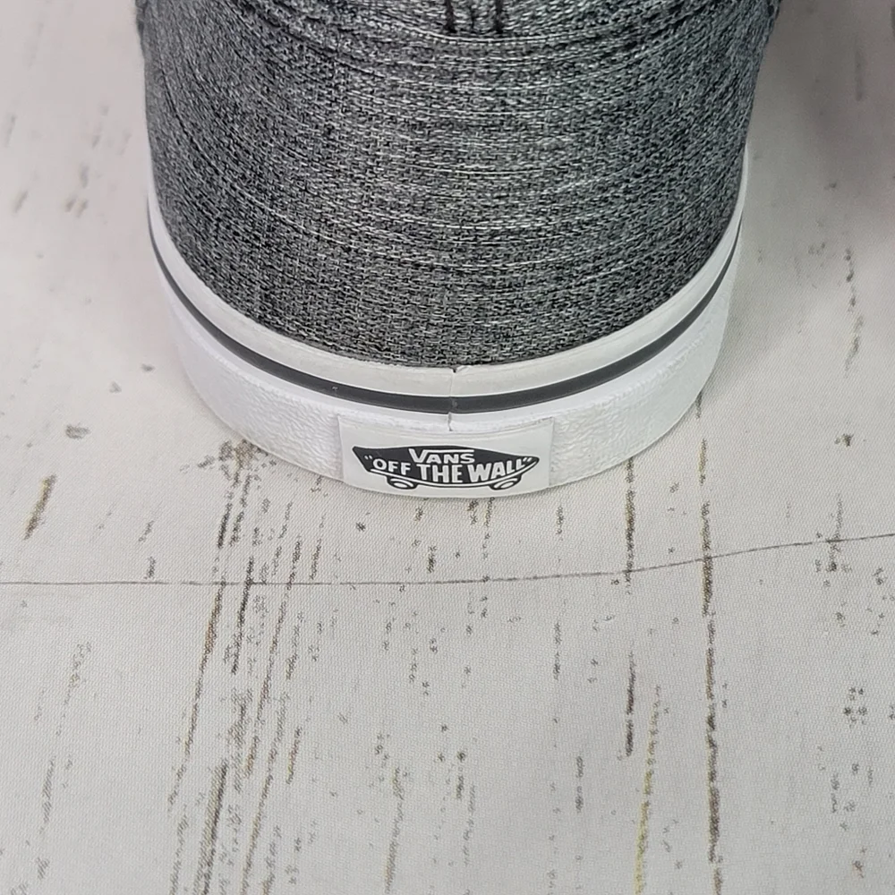 Vans Classic Canvas Gray/White Low Top Skate Casual Shoe Women's Size 6.5 - Picture 7 of 14
